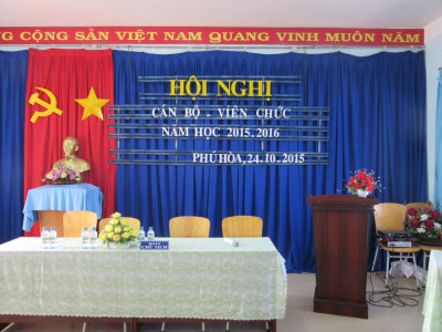 Trường tiểu học Phú Hòa 3 tổ chức Hội nghị Cán bộ- Viên chức Năm học 2015- 2016