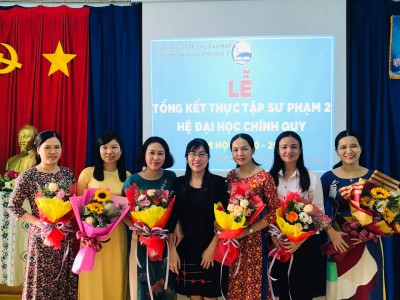 Lễ tổng kết thực tập Sư Phạm của thực tập sinh Trường Đại Học Thủ Dầu Một tại trường Tiểu học Phú Hòa 3 năm học 2020 - 2021