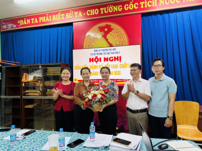 Chi bộ Trường Tiểu học Phú Hòa 3 tổ chức Hội nghị kiểm điểm, đánh giá, xếp loại chất lượng Đảng viên Năm 2023