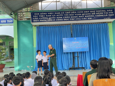 Trường Tiểu học Phú Hòa 3 tổ chức các hoạt động hướng tới kỷ niệm 79 năm ngày thành lập Quân đội Nhân dân Việt nam 22/12/1944 – 22/12/2023
