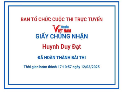 CĐCS Trường Tiểu học Phú Hòa 3 tham gia Cuộc thi trực tuyến "Tự hào Việt Nam"