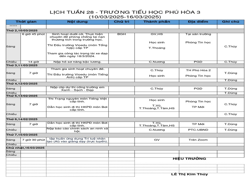NĂM HỌC 2024 - 2025