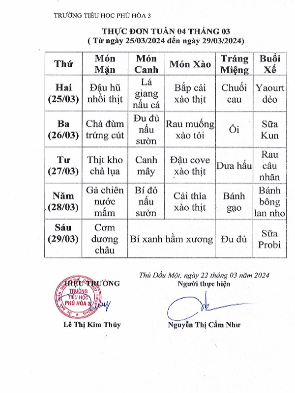 Tuan 29 thuc don tuan 4 thang 325032024